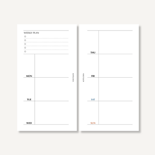 Weekly|Horizontal (Normal)