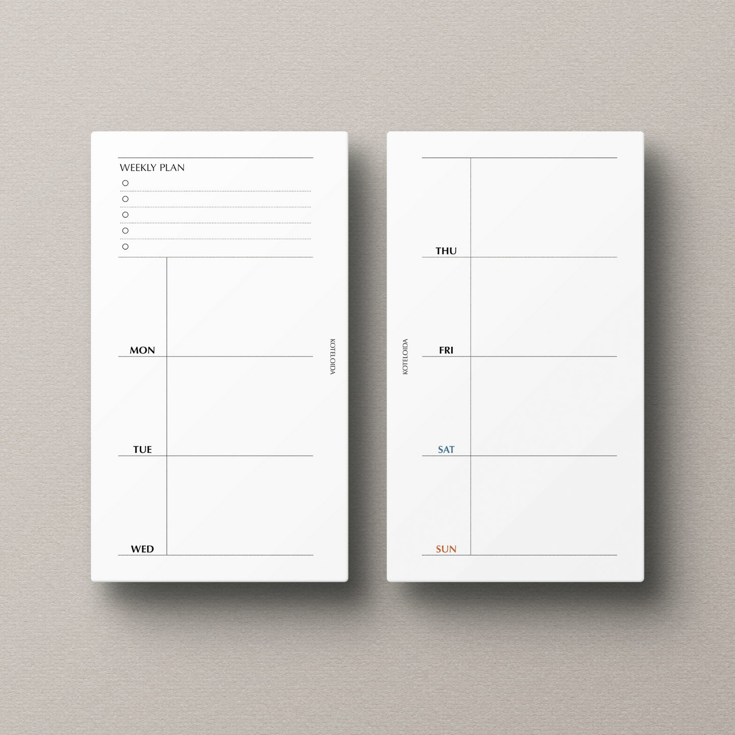 Weekly|Horizontal (Normal)