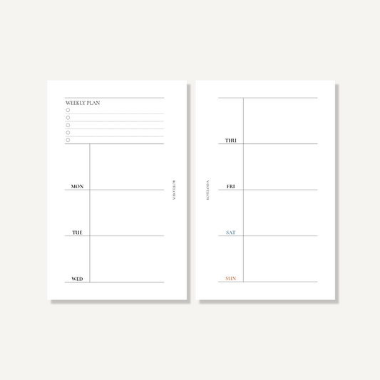 Weekly|Horizontal (Elegant)