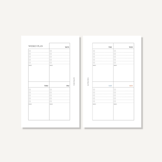 Weekly|Block (Elegant)