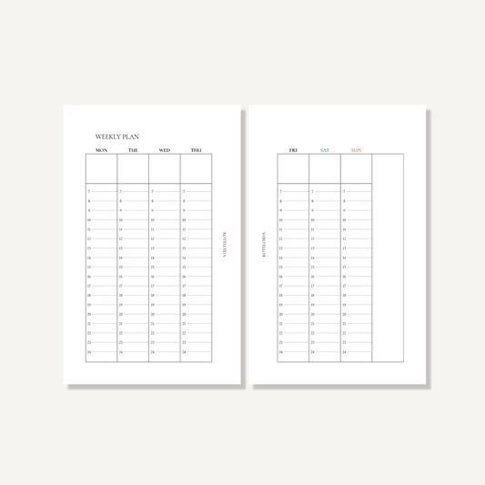 Weekly|Block (Elegant)