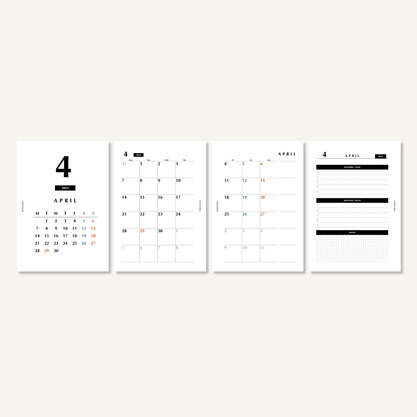 Monthly |April 2025 to March 2026(Standard)